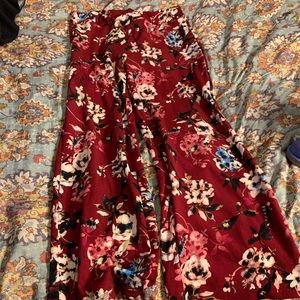 Floral Flared Pants